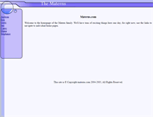 Tablet Screenshot of materns.com